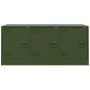 Olive green steel TV cabinet 99x39x44 cm by vidaXL, TV Furniture - Ref: Foro24-841647, Price: 105,71 €, Discount: %