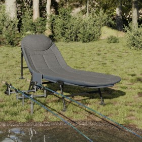 Fishing Lounger with Mud Legs Folding Dark Gray by vidaXL, Cots - Ref: Foro24-4006425, Price: 118,00 €, Discount: %