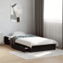 Cama con cajones madera de ingeniería negra 75x190 cm de vidaXL, Camas y somieres - Ref: Foro24-3280714, Precio: 134,06 €, De...