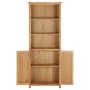 Bookcase with 2 solid oak wood doors 70x30x180 cm by vidaXL, Bookcases and shelves - Ref: Foro24-289179, Price: 342,04 €, Dis...