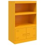 Aparador de acero amarillo mostaza 67x39x107 cm de vidaXL, Aparadores - Ref: Foro24-841670, Precio: 140,07 €, Descuento: %