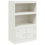 Aparador de acero blanco 67x39x107 cm de vidaXL, Aparadores - Ref: Foro24-841672, Precio: 139,99 €, Descuento: %