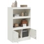 Aparador de acero blanco 67x39x107 cm de vidaXL, Aparadores - Ref: Foro24-841672, Precio: 139,99 €, Descuento: %