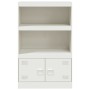 Aparador de acero blanco 67x39x107 cm de vidaXL, Aparadores - Ref: Foro24-841672, Precio: 139,99 €, Descuento: %