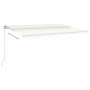 Cream manual retractable awning 500x350 cm by vidaXL, Awnings - Ref: Foro24-3069022, Price: 481,48 €, Discount: %