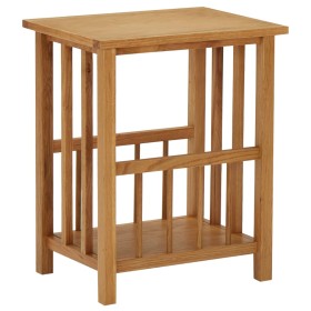 Mesa revistero madera maciza de roble 45x35x55 cm de vidaXL, Mesas auxiliares - Ref: Foro24-289183, Precio: 85,27 €, Descuent...