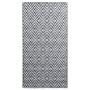 Black and white PP outdoor rug 80x150 cm by vidaXL, Outdoor protectors - Ref: Foro24-310428, Price: 16,43 €, Discount: %