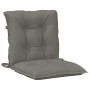 Cushions for low back chair, 2 units, dark gray melange fabric. by vidaXL, Cushions for chairs and sofas - Ref: Foro24-400238...