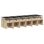 Set comedor de jardín con cojines 13 pzas ratán sintético beige de vidaXL, Conjuntos de jardín - Ref: Foro24-3277895, Precio:...