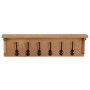 Solid oak wood coat rack 60x16x16 cm by vidaXL, Hat and coat racks - Ref: Foro24-289191, Price: 67,65 €, Discount: %