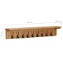 Solid oak wood coat rack 90x16x16 cm by vidaXL, Hat and coat racks - Ref: Foro24-289192, Price: 91,43 €, Discount: %