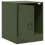 Bedside tables 2 units olive green steel 34.5x39x44 cm by vidaXL, Nightstands - Ref: Foro24-841616, Price: 83,66 €, Discount: %