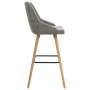 Light gray velvet kitchen stools, set of 2 units. by vidaXL, Kitchen stools - Ref: Foro24-289464, Price: 191,36 €, Discount: %