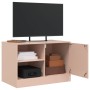 Muebles para TV 2 unidades acero rosa 67x39x44 cm de vidaXL, Muebles TV - Ref: Foro24-841694, Precio: 142,11 €, Descuento: %