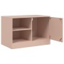 Muebles para TV 2 unidades acero rosa 67x39x44 cm de vidaXL, Muebles TV - Ref: Foro24-841694, Precio: 142,11 €, Descuento: %