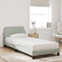 Bed with light gray velvet mattress 90x200 cm by vidaXL, Beds and slatted bases - Ref: Foro24-3208331, Price: 243,45 €, Disco...