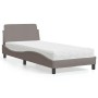 Cama con colchón tela gris taupe 80x200 cm de vidaXL, Camas y somieres - Ref: Foro24-3208288, Precio: 230,51 €, Descuento: %