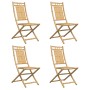 Folding garden chairs 4 units bamboo 46x66x99 cm by vidaXL, Garden chairs - Ref: Foro24-3278511, Price: 316,51 €, Discount: %