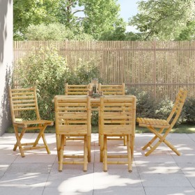 Folding garden chairs 6 units bamboo 43x54x88 cm by vidaXL, Garden chairs - Ref: Foro24-3278518, Price: 429,99 €, Discount: %