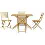 5-piece bamboo garden dining set by vidaXL, Garden sets - Ref: Foro24-3278530, Price: 354,64 €, Discount: %