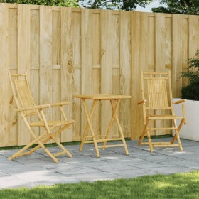 Garden table and chairs set, 3 pieces, bamboo by vidaXL, Garden sets - Ref: Foro24-3278526, Price: 227,99 €, Discount: %