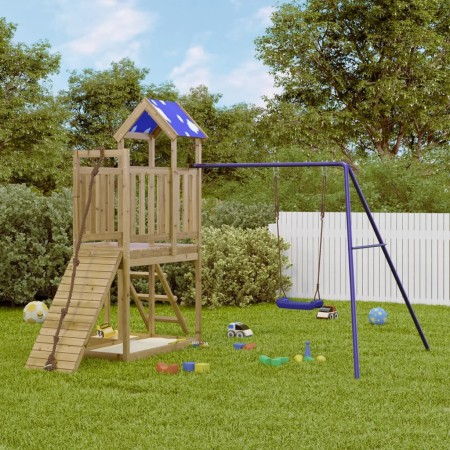 Outdoor playground made of impregnated pine wood by vidaXL, Swings and play structures - Ref: Foro24-3278970, Price: 404,99 €...