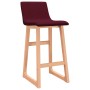 Kitchen stools 2 units fabric in burgundy red by vidaXL, Kitchen stools - Ref: Foro24-289405, Price: 108,96 €, Discount: %