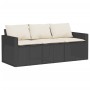 Set aus 6-teiligen Gartensofas und Kissen Kunstrattan schwarz von vidaXL, Gartensets - Ref: Foro24-3213548, Preis: 490,99 €, ...