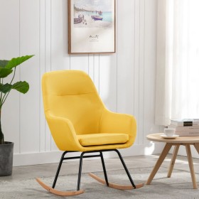 Mustard Yellow Fabric Rocking Chair by vidaXL, Rocking chairs - Ref: Foro24-289544, Price: 110,69 €, Discount: %