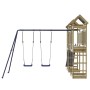 Outdoor playground made of impregnated pine wood by vidaXL, Swings and play structures - Ref: Foro24-3279108, Price: 671,99 €...