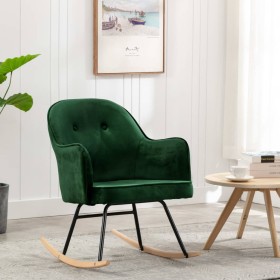 Dark Green Velvet Dining Chair by vidaXL, Rocking chairs - Ref: Foro24-289520, Price: 113,99 €, Discount: %