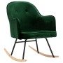 Dark Green Velvet Dining Chair by vidaXL, Rocking chairs - Ref: Foro24-289520, Price: 128,44 €, Discount: %