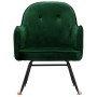 Dark Green Velvet Dining Chair by vidaXL, Rocking chairs - Ref: Foro24-289520, Price: 128,44 €, Discount: %