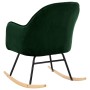 Dark Green Velvet Dining Chair by vidaXL, Rocking chairs - Ref: Foro24-289520, Price: 128,44 €, Discount: %