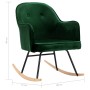 Dark Green Velvet Dining Chair by vidaXL, Rocking chairs - Ref: Foro24-289520, Price: 128,44 €, Discount: %