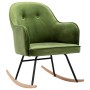 Light Green Velvet Rocking Chair by vidaXL, Rocking chairs - Ref: Foro24-289521, Price: 127,46 €, Discount: %