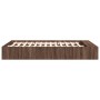 Oak brown engineered wood bed frame 150x200 cm by vidaXL, Beds and slatted bases - Ref: Foro24-3280565, Price: 168,99 €, Disc...