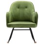 Light Green Velvet Rocking Chair by vidaXL, Rocking chairs - Ref: Foro24-289521, Price: 127,46 €, Discount: %