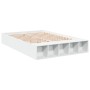 White engineered wood bed frame 150x200 cm by vidaXL, Beds and slatted bases - Ref: Foro24-3280559, Price: 151,98 €, Discount: %