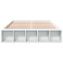 Estructura de cama madera de ingeniería blanca 160x200 cm de vidaXL, Camas y somieres - Ref: Foro24-3280552, Precio: 148,94 €...