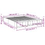 Estructura de cama madera de ingeniería blanca 160x200 cm de vidaXL, Camas y somieres - Ref: Foro24-3280552, Precio: 148,94 €...