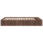 Oak brown engineered wood bed frame 140x190 cm by vidaXL, Beds and slatted bases - Ref: Foro24-3280586, Price: 148,68 €, Disc...