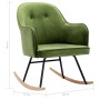 Light Green Velvet Rocking Chair by vidaXL, Rocking chairs - Ref: Foro24-289521, Price: 127,46 €, Discount: %