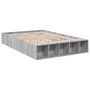 Estructura de cama madera de ingeniería gris Sonoma 135x190 cm de vidaXL, Camas y somieres - Ref: Foro24-3280592, Precio: 145...