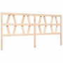 Double bed frame with solid wood headboard by vidaXL, Beds and slatted bases - Ref: Foro24-3194391, Price: 143,76 €, Discount: %