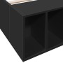 Estructura de cama madera de ingeniería negra 100x200 cm de vidaXL, Camas y somieres - Ref: Foro24-3280602, Precio: 120,49 €,...