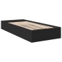 Estructura de cama madera de ingeniería negra 90x200 cm de vidaXL, Camas y somieres - Ref: Foro24-3280609, Precio: 117,27 €, ...