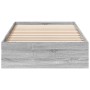 Sonoma gray engineered wood bed with drawers 75x190 cm by vidaXL, Beds and slatted bases - Ref: Foro24-3280718, Price: 134,06...