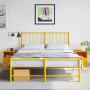 Bedside tables 2 units mustard yellow steel 34.5x39x44 cm by vidaXL, Nightstands - Ref: Foro24-841758, Price: 107,35 €, Disco...