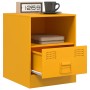 Bedside tables 2 units mustard yellow steel 34.5x39x44 cm by vidaXL, Nightstands - Ref: Foro24-841758, Price: 107,35 €, Disco...